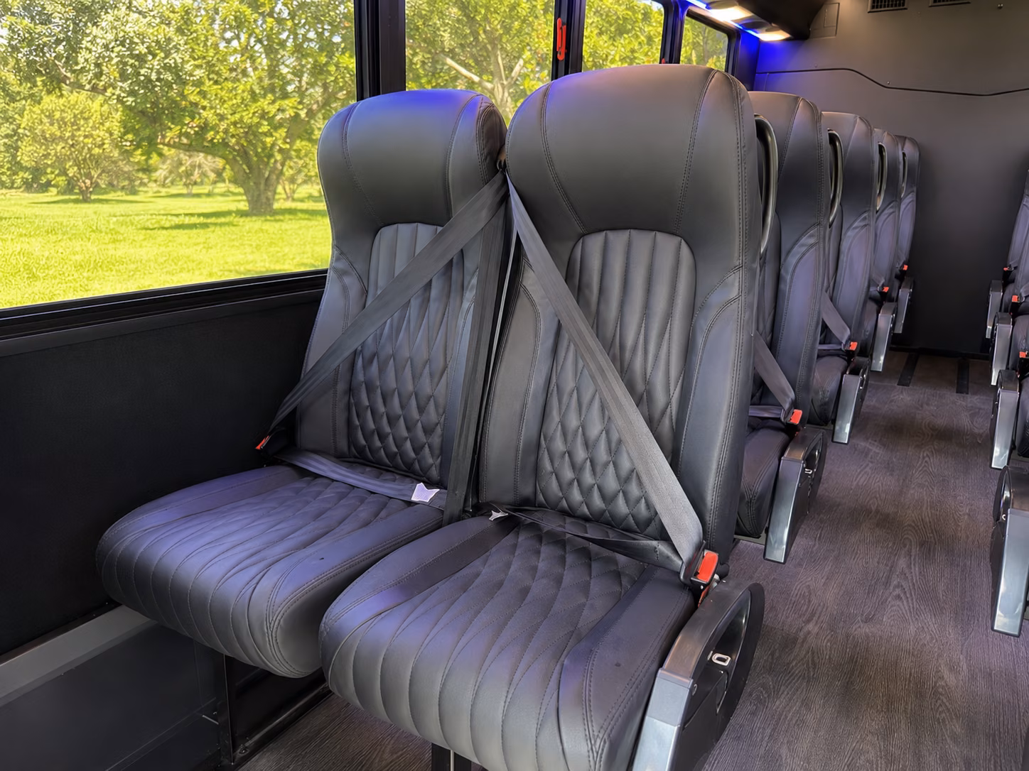 brownsville 18 passenger minibus inside