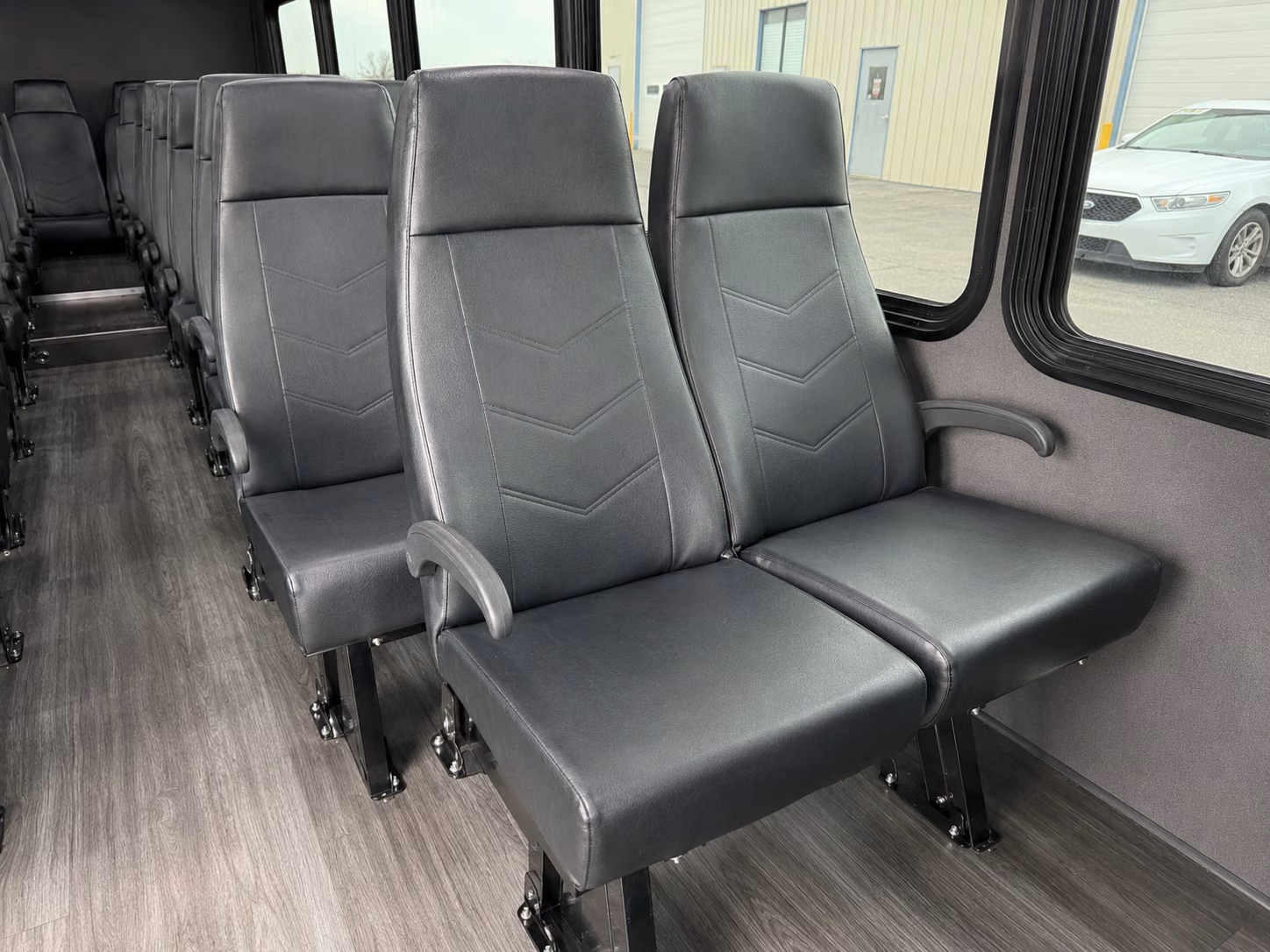 brownsville 18 passenger minibus interior