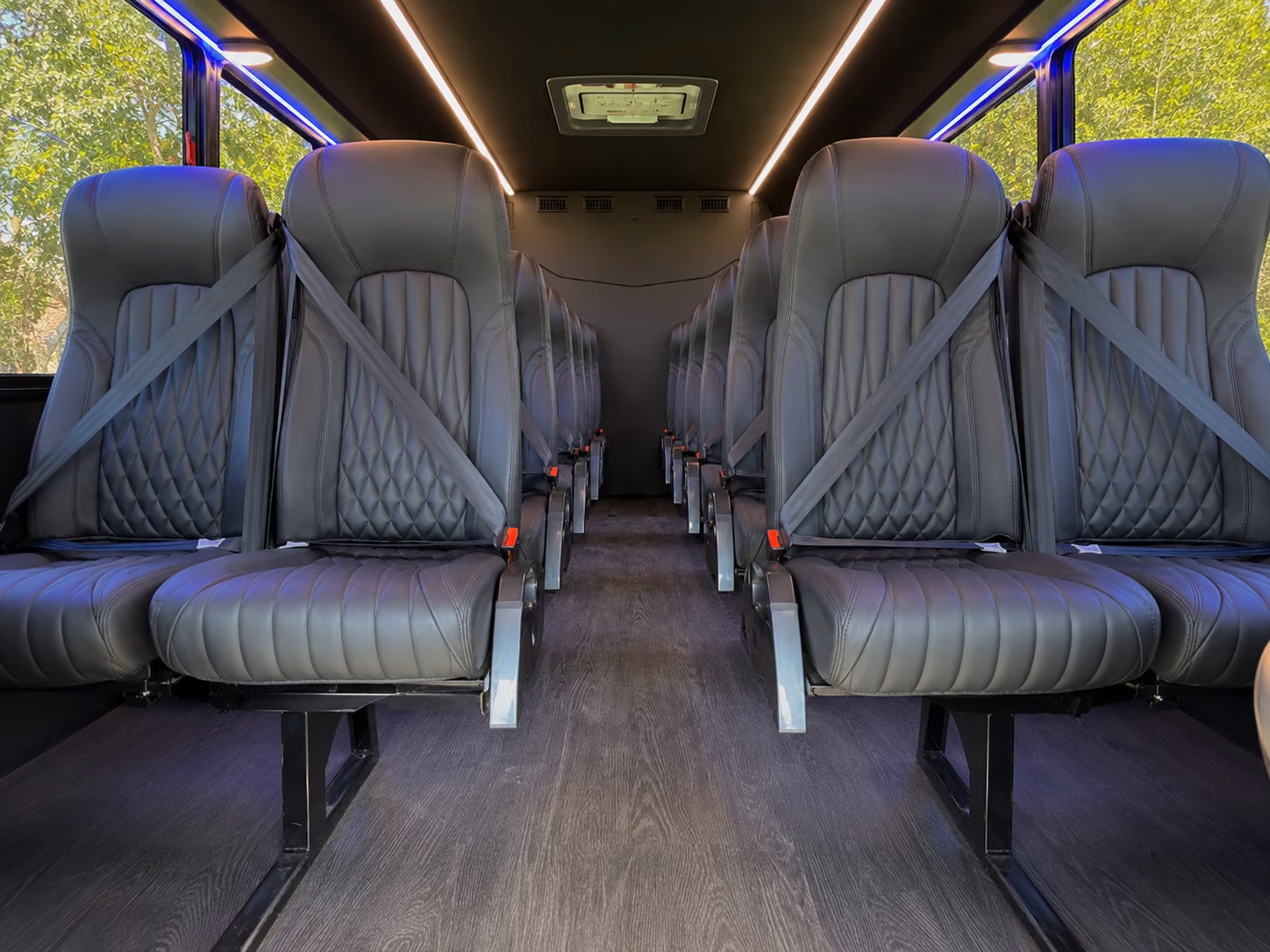 brownsville 20 passenger minibus interior