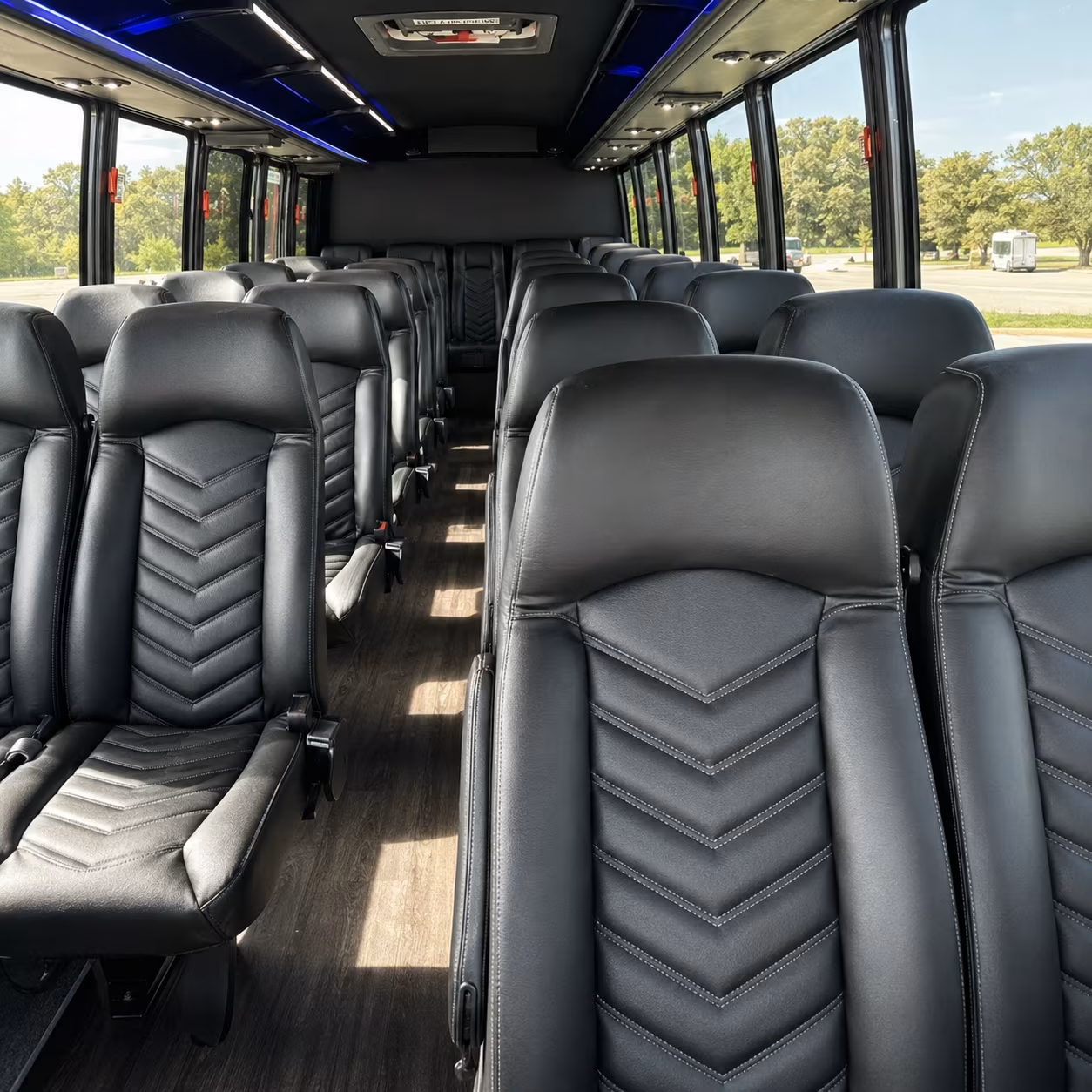 brownsville 25 passenger minibus inside