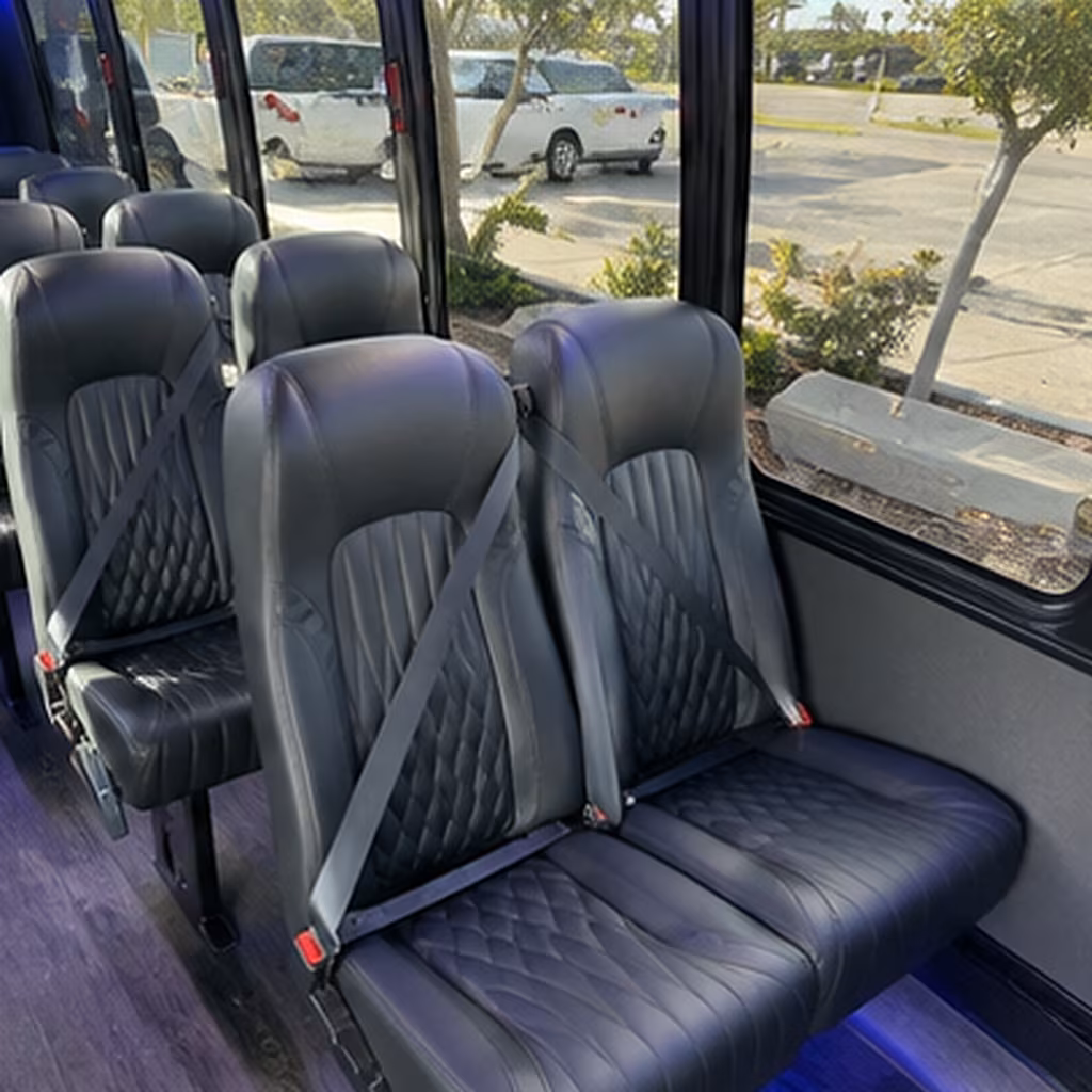 brownsville 28 passenger minibus inside