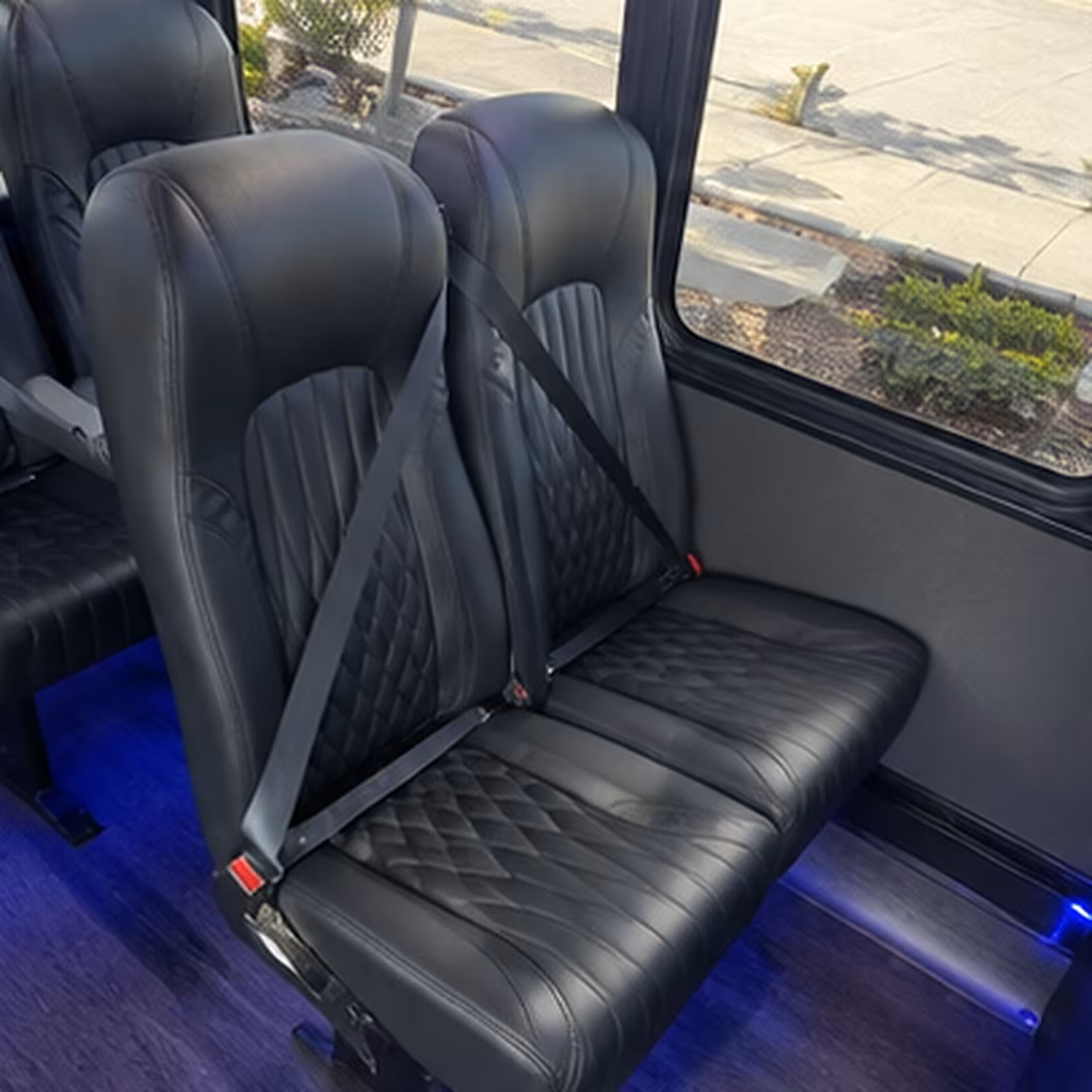 brownsville 28 passenger minibus interior