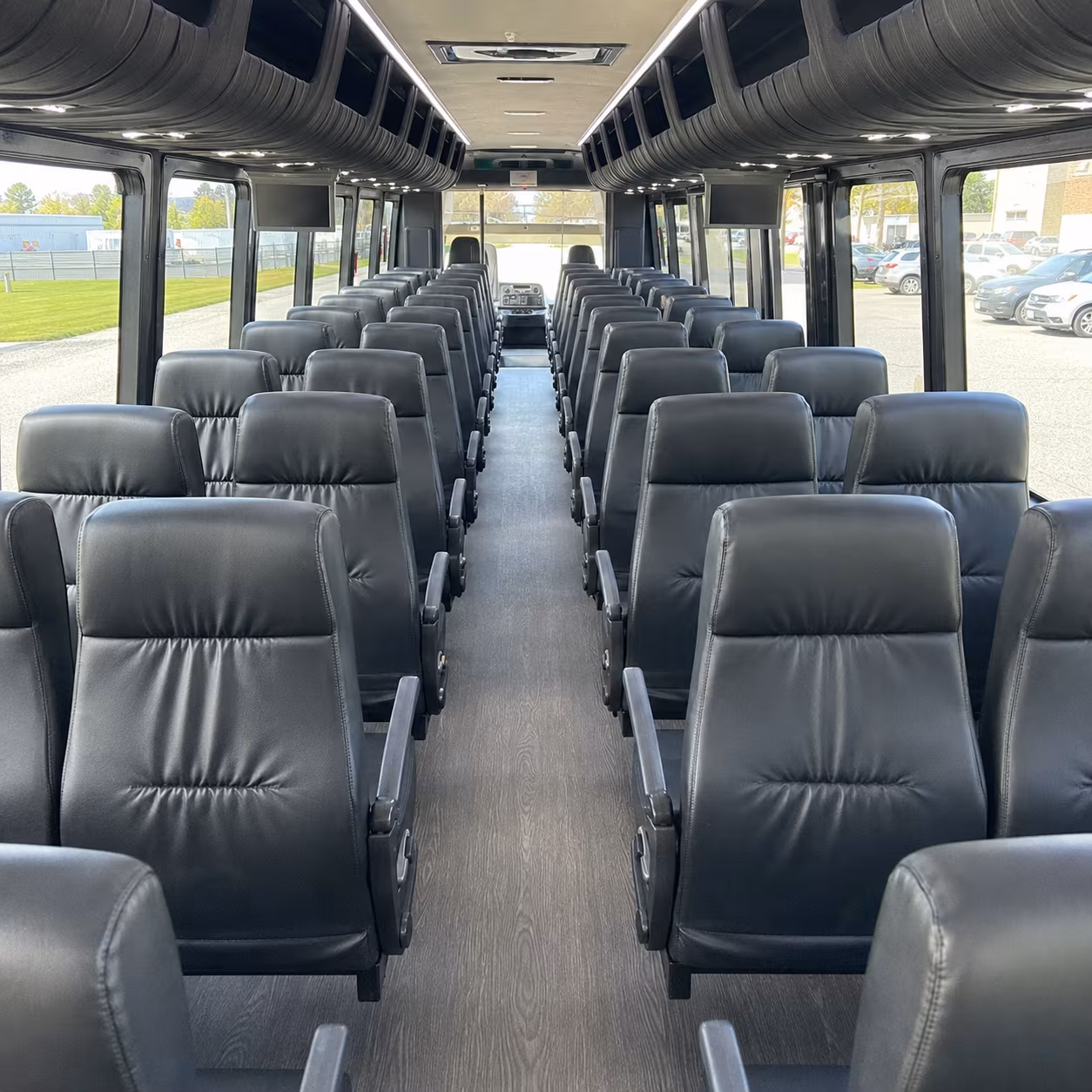 brownsville 35 passenger minibus inside