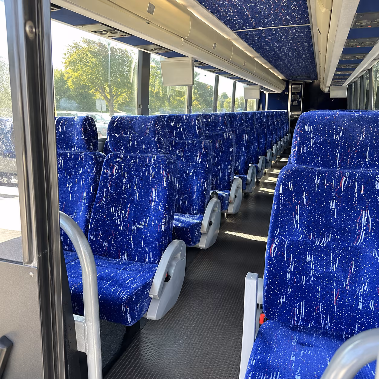 brownsville 50 passenger charter bus inside
