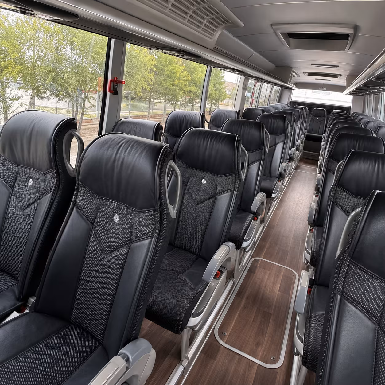 brownsville charter bus interior