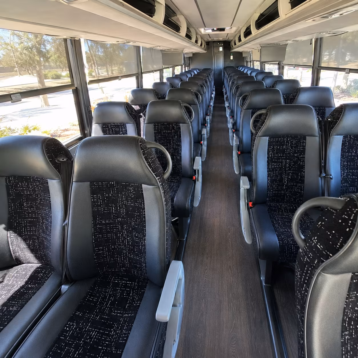 brownsville government military charter bus rental