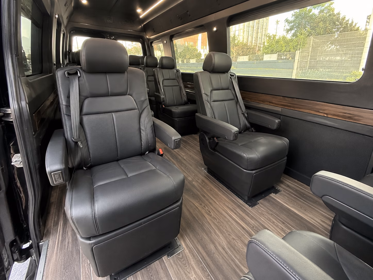 brownsville sprinter van with driver inside